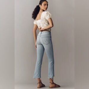 MOTHER Light Blue Straight Leg Ankle Jeans